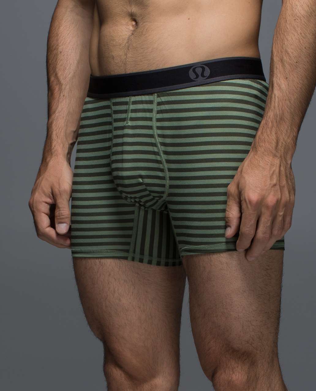 Lululemon No Boxer Boxer - Narrow Bold Stripe Printed Pomelo