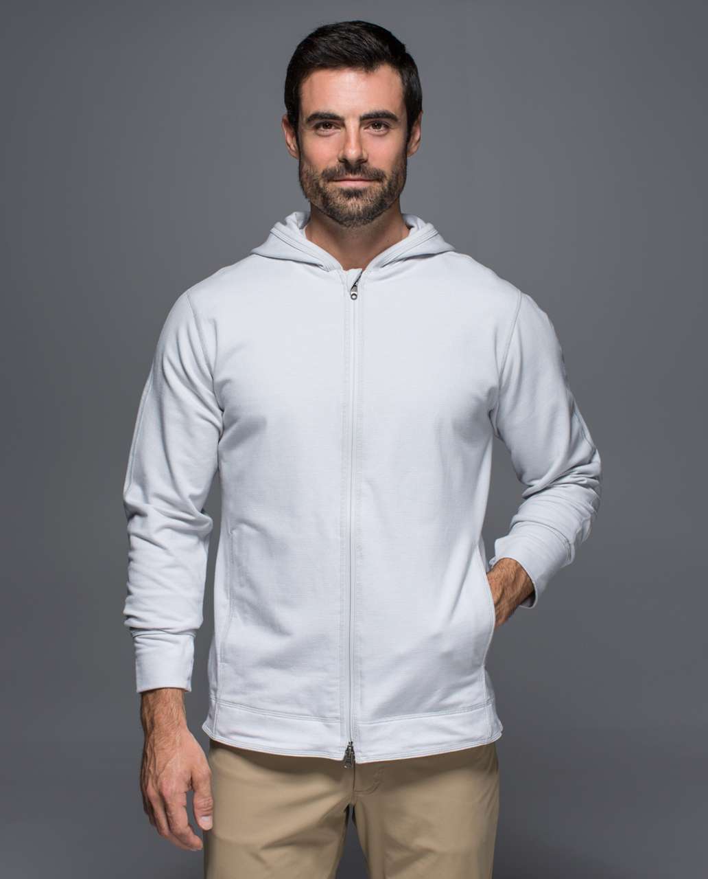 Lululemon Rival Hoodie - Wee Stripe White Silver Spoon