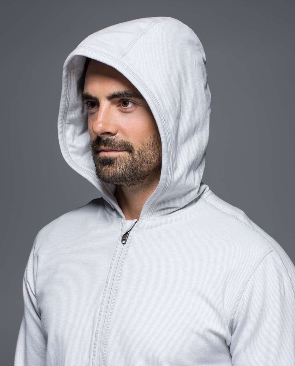 Lululemon Rival Hoodie - Wee Stripe White Silver Spoon