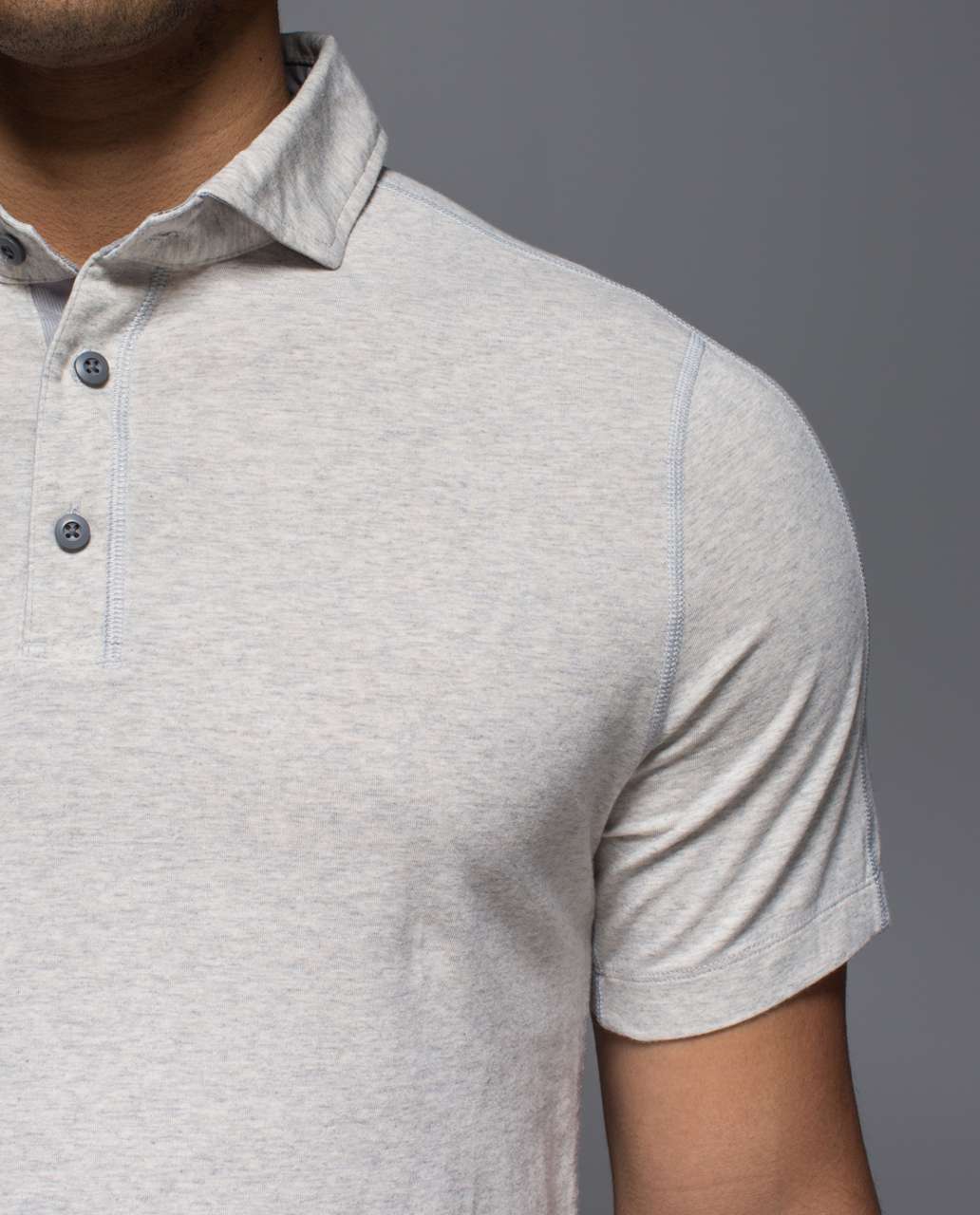 Lululemon Rival Polo - Heathered Light Grey