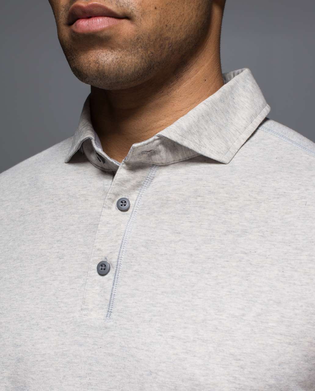 Lululemon Rival Polo - Heathered Light Grey