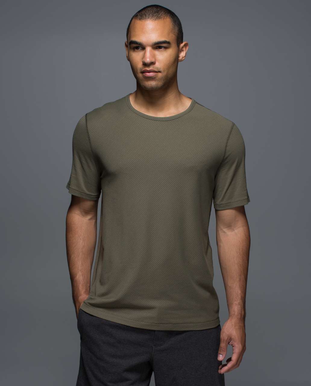 Lululemon On The Mat Tee - Fatigue Green