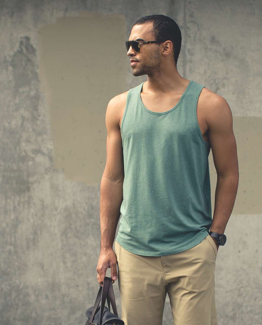 Lululemon Rival Tank - Heathered Forest