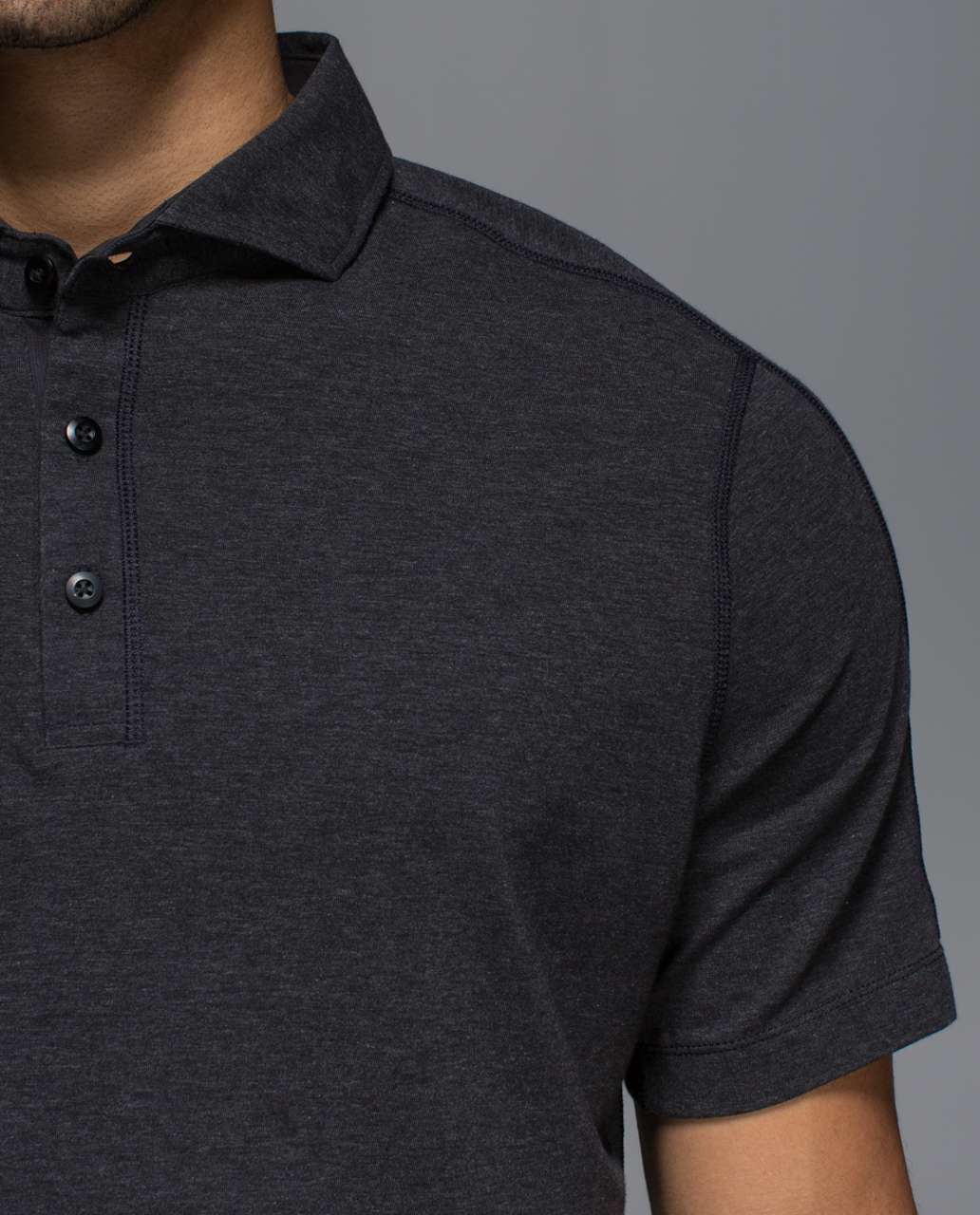 Lululemon Rival Polo - Heathered Black