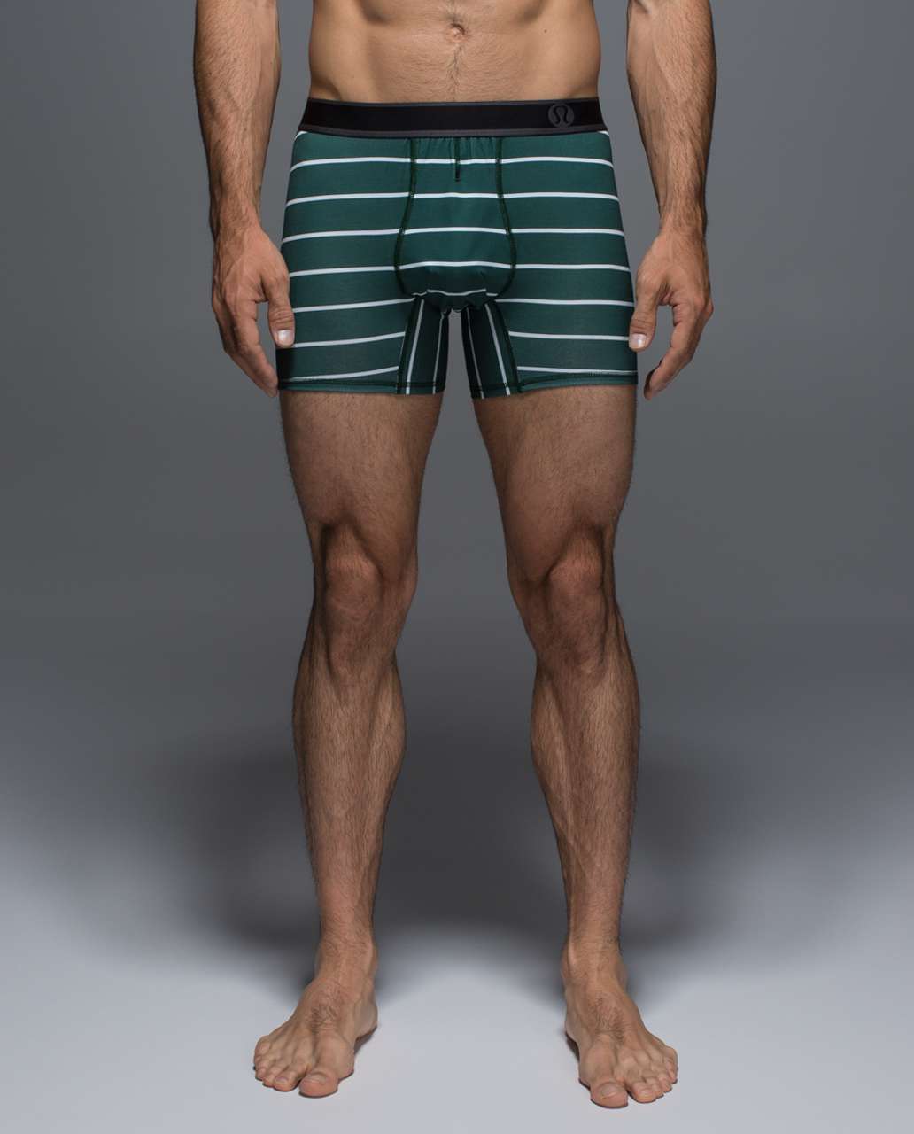 Lululemon No Boxer Boxer - Cayman Stripe Printed Forest