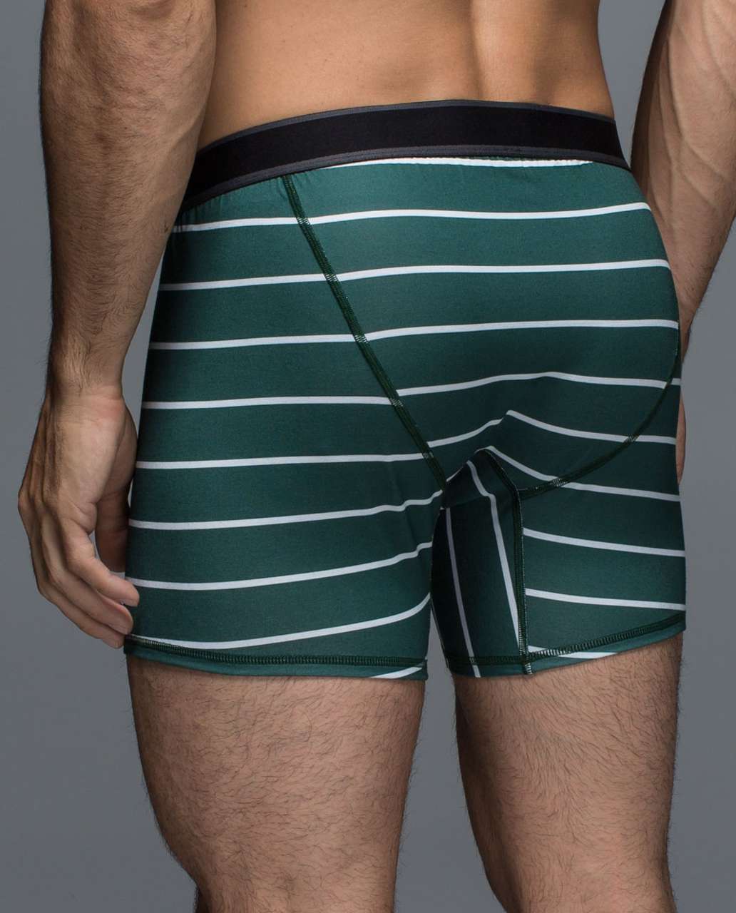 Lululemon No Boxer Boxer - Cayman Stripe Printed Forest