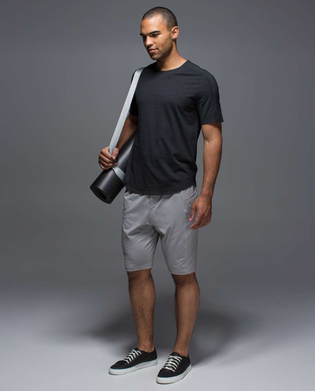 Lululemon Rival Tee - Heathered Black