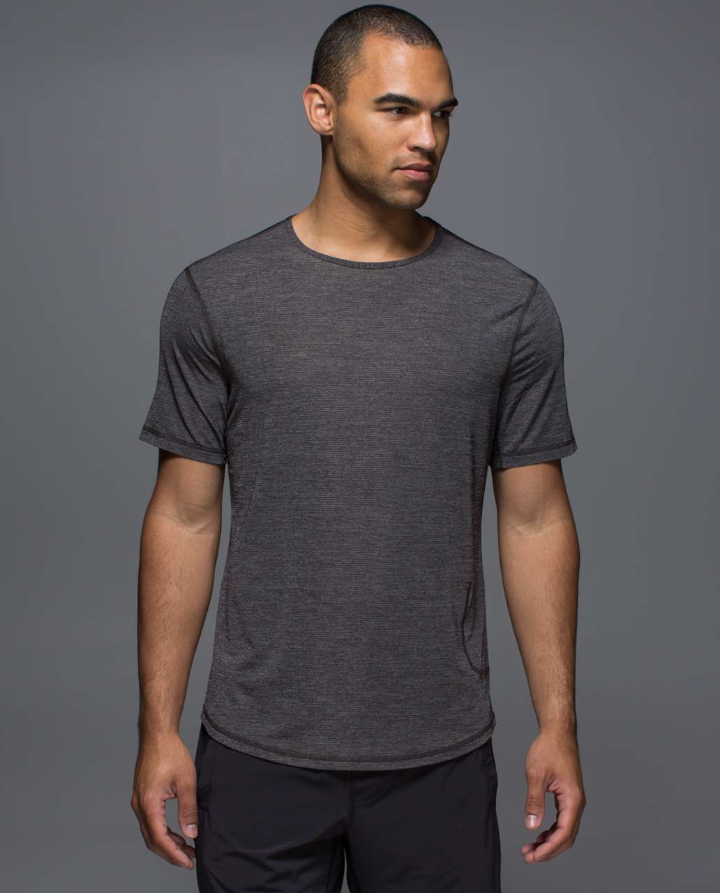 Lululemon Non-Stop Crew - Heathered Black