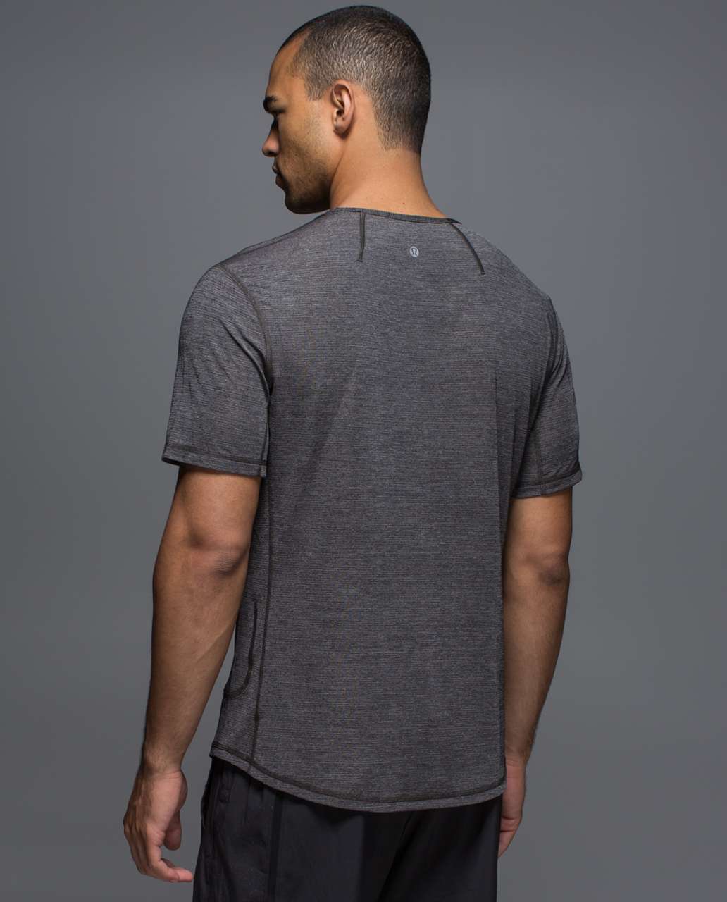 Lululemon Non-Stop Crew - Heathered Black