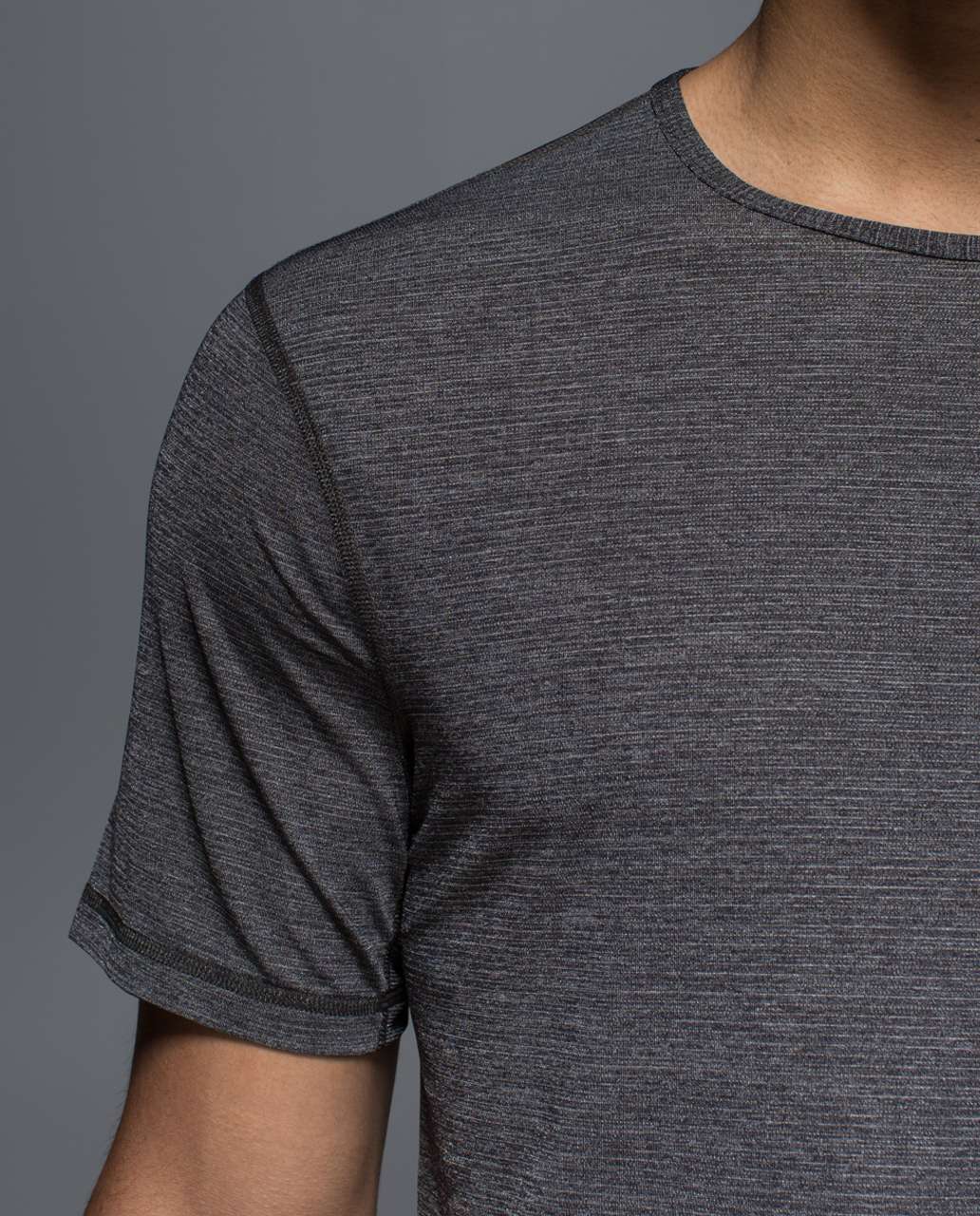 Lululemon Non-Stop Crew - Heathered Black