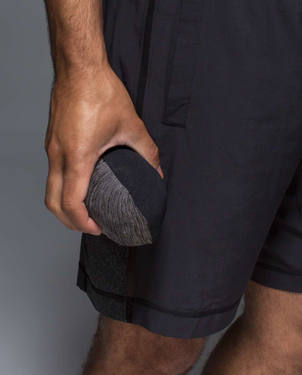 Lululemon Non-Stop Crew - Heathered Black