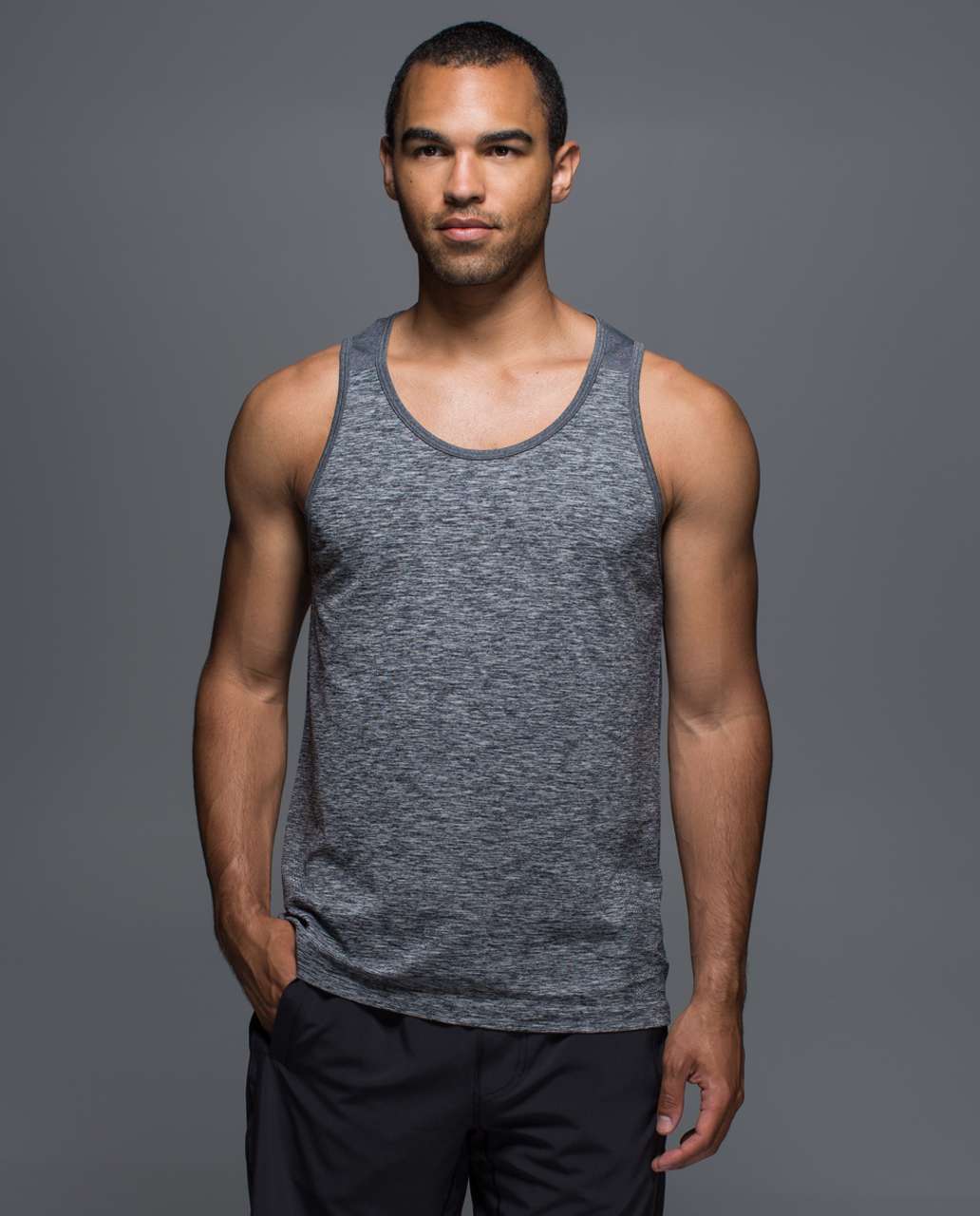 Lululemon Metal Vent Tech Tank - Mvt Space Dye Black