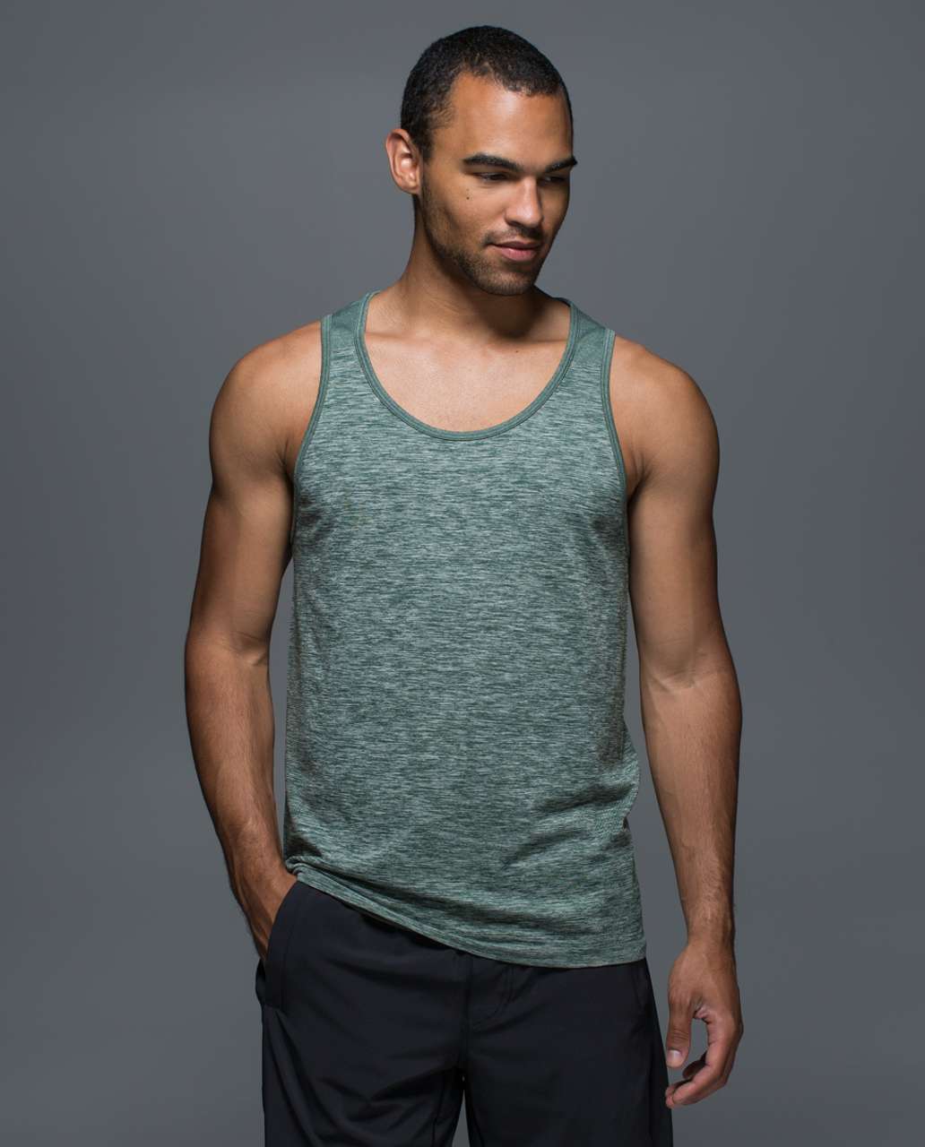 Lululemon Metal Vent Tech Tank - Mvt Space Dye Deep Jungle