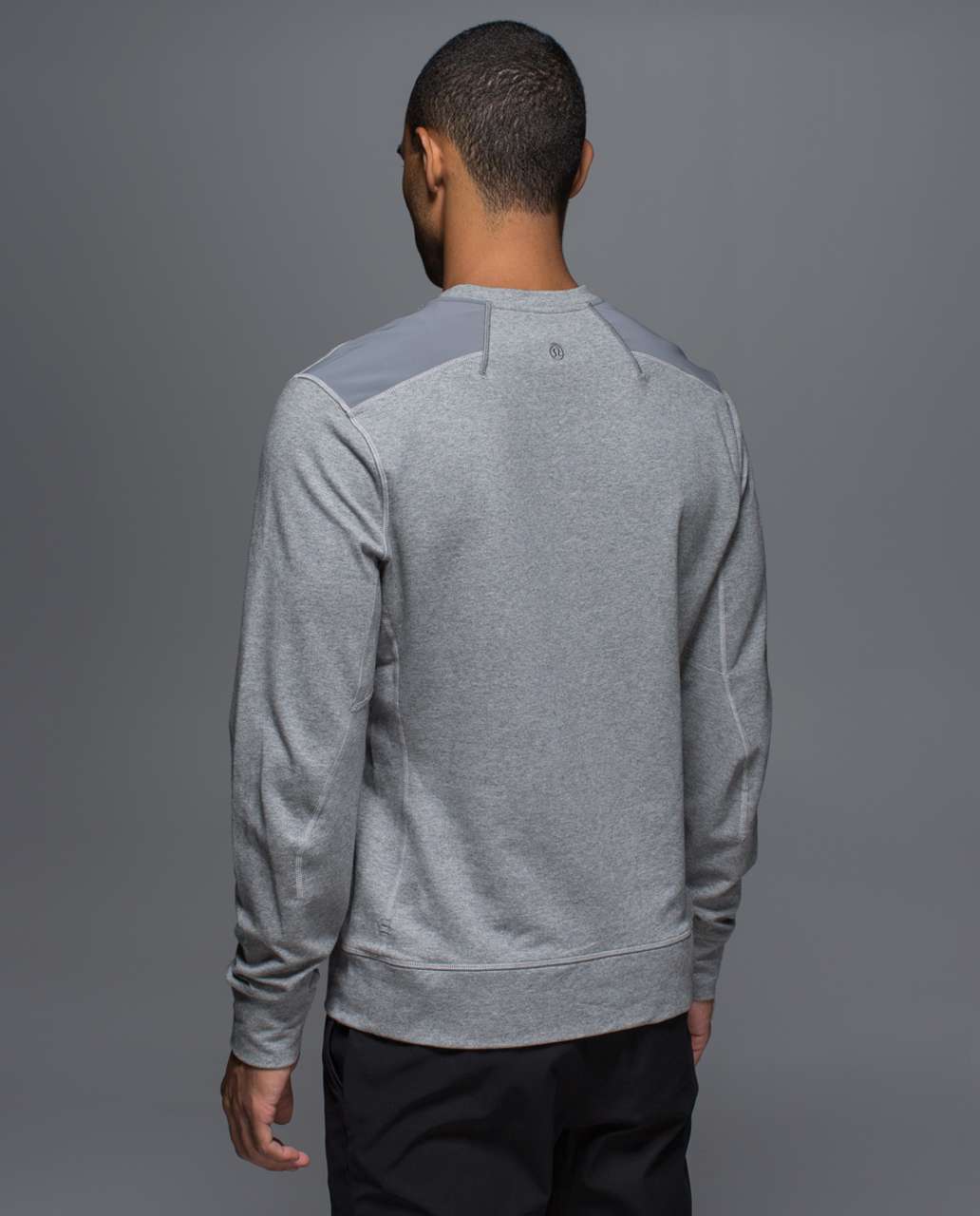 Lululemon Transit Long Sleeve V - Heathered Medium Grey / Slate