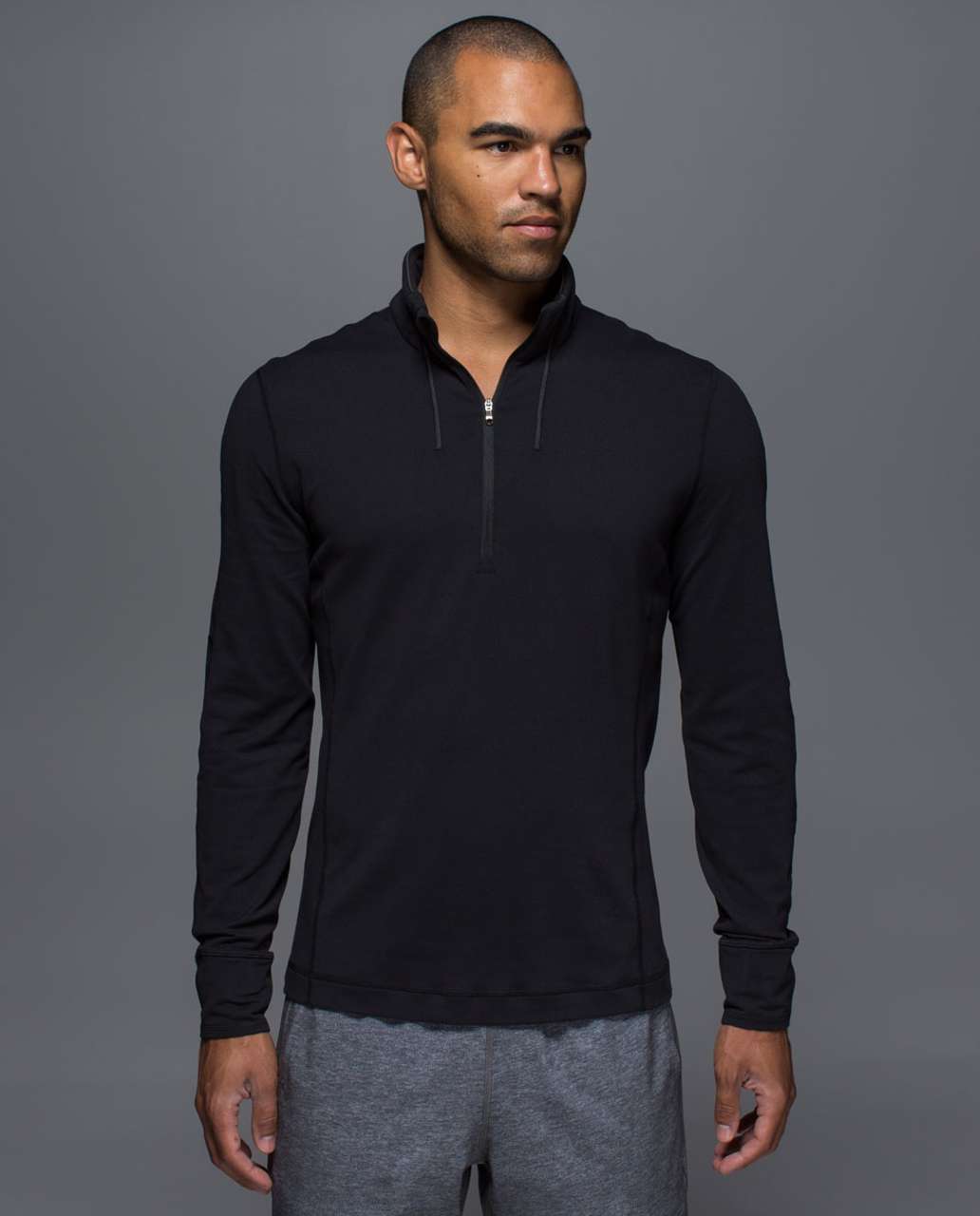 Lululemon Surge Half Zip - Black - lulu fanatics