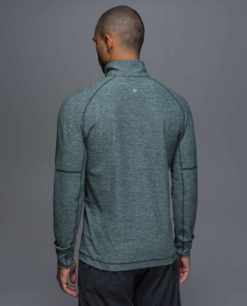 Lululemon Sweat Session 1/2 Zip - Heathered Fuel Green