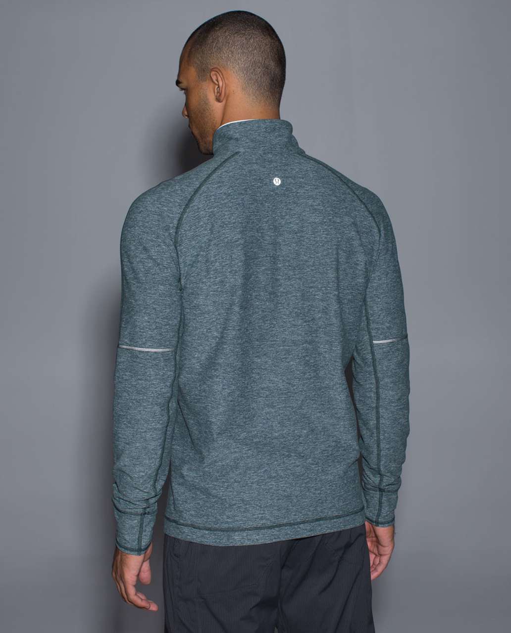 Lululemon Sweat Session 1/2 Zip - Heathered Fuel Green