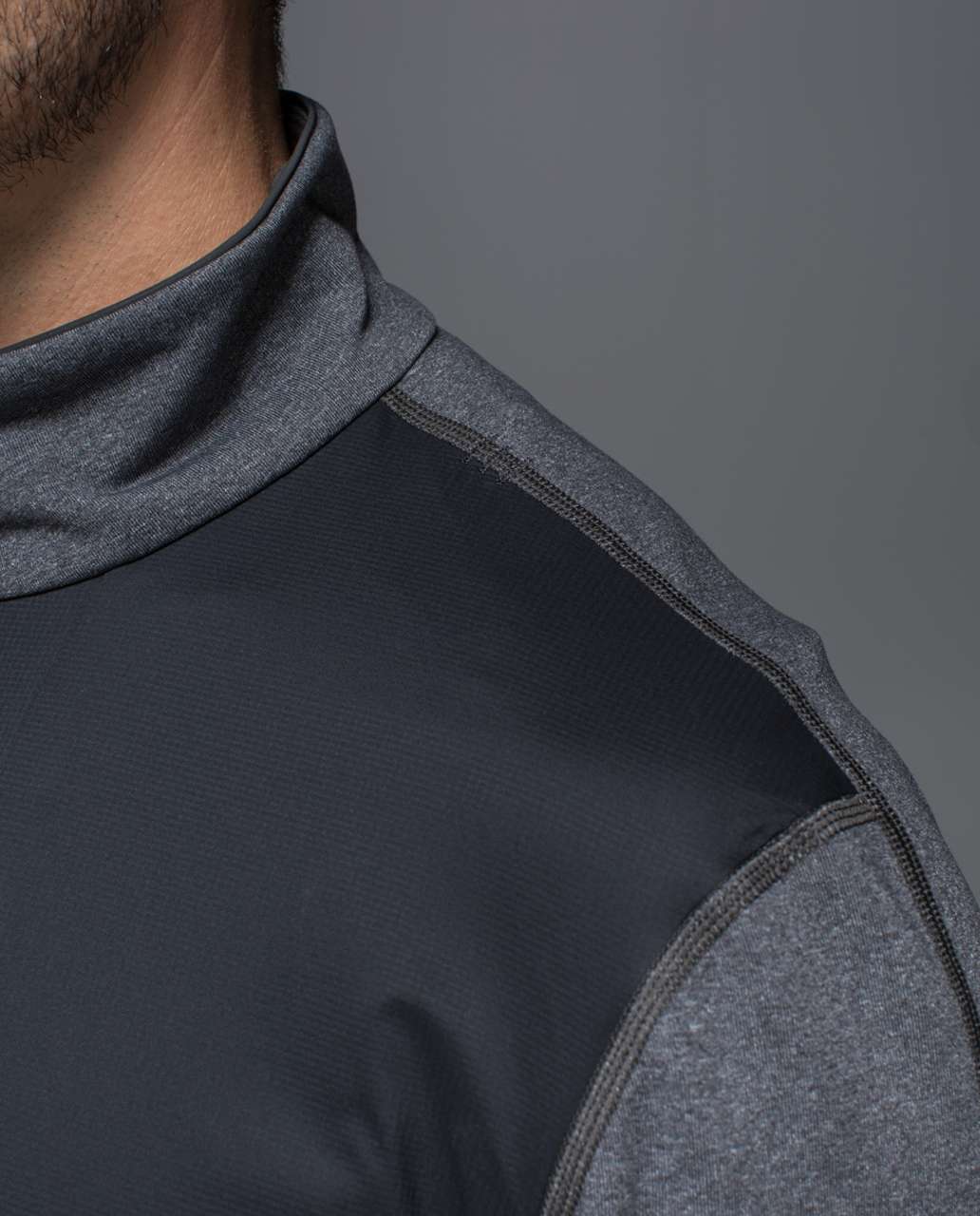 Lululemon Post Session Jacket - Heathered Deep Coal / Deep Coal