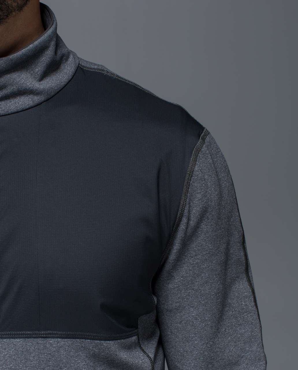 Lululemon Post Session Jacket - Heathered Deep Coal / Deep Coal