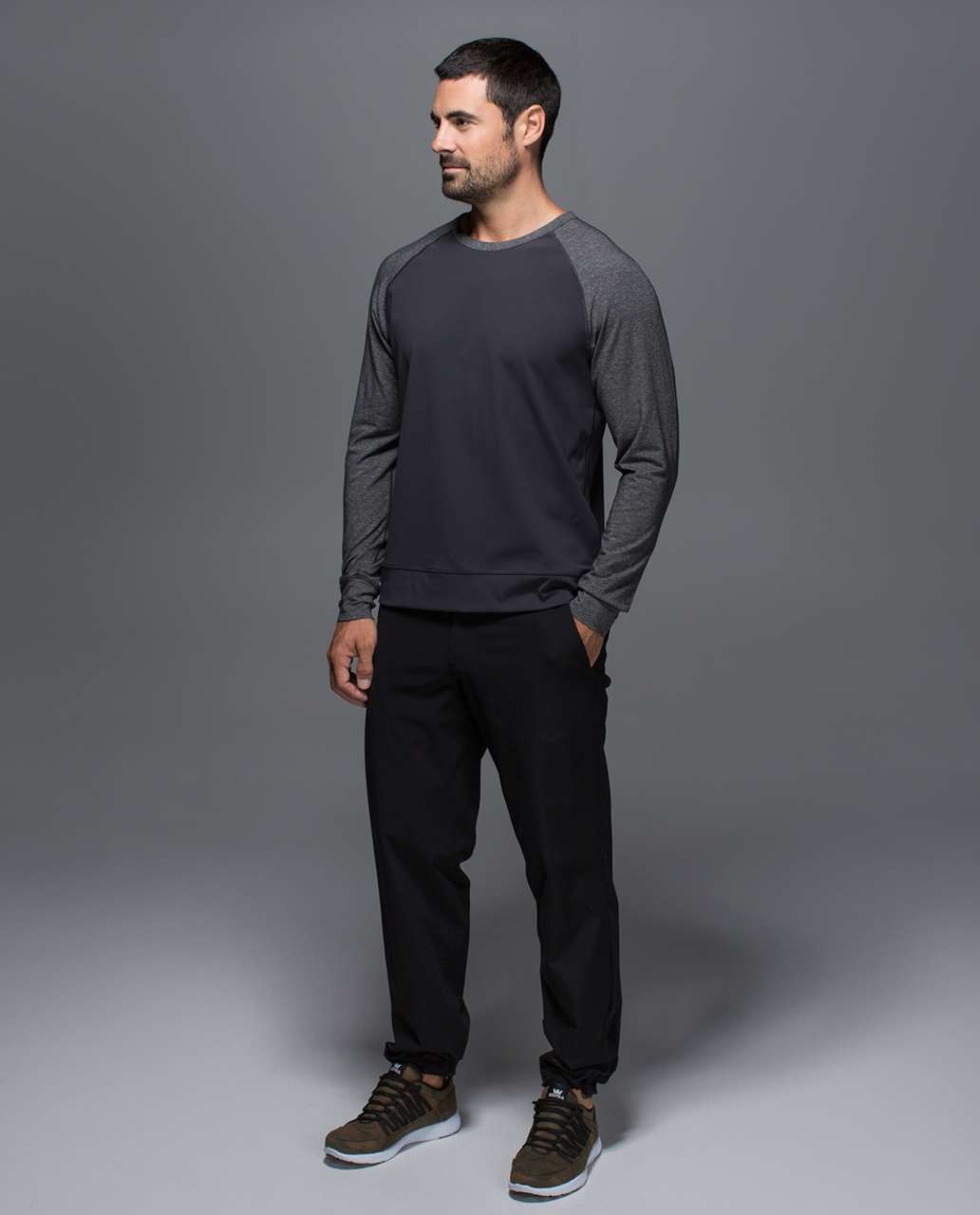 Lululemon Ball Sport T - Deep Coal / Heathered Speckled Black