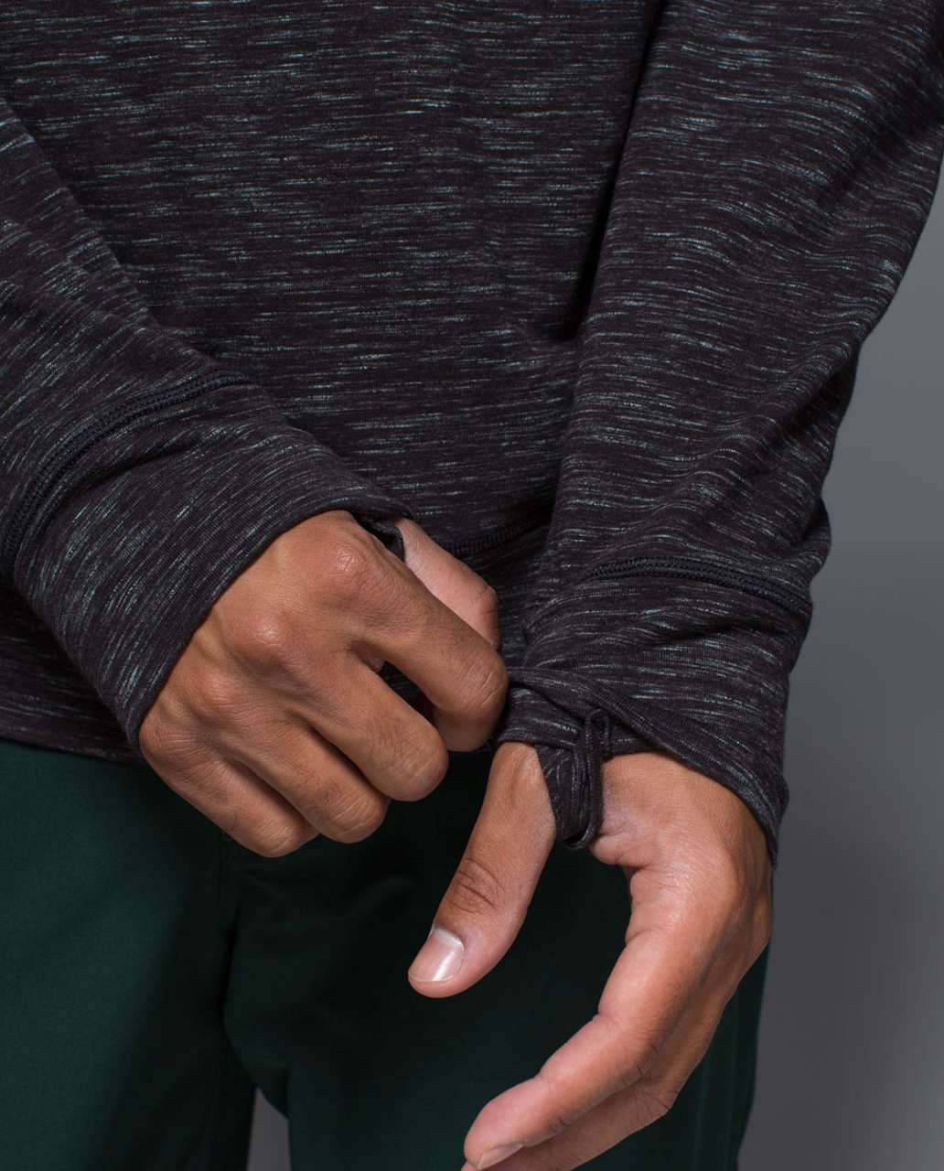 Lululemon Transit Sweater - Heathered Marled Black / Black