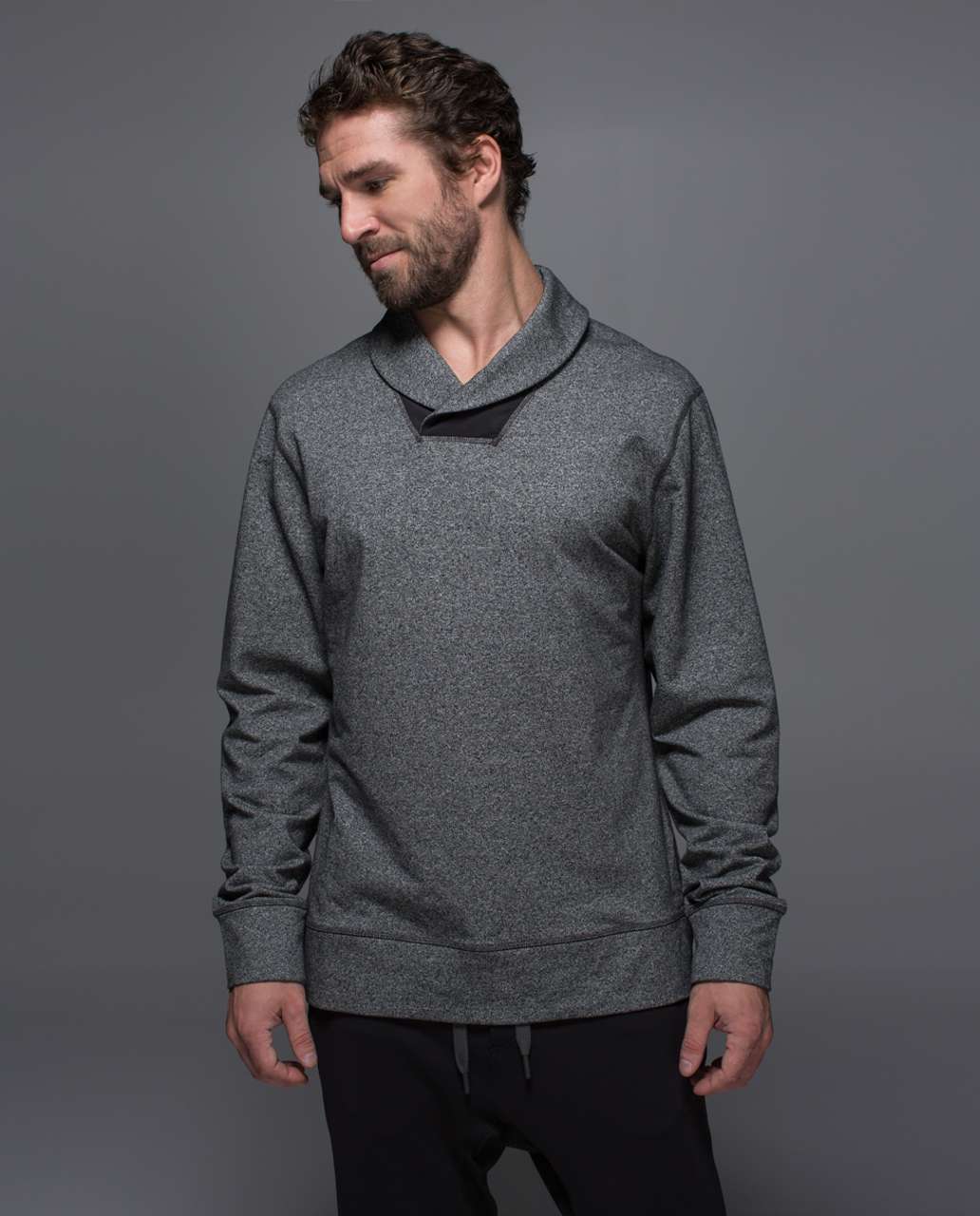 Lululemon Transit Sweater - Heathered Speckled Black / Black