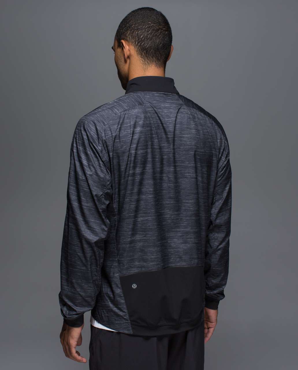 Lululemon Surge Jacket - Oki Heathered Print Black / Black