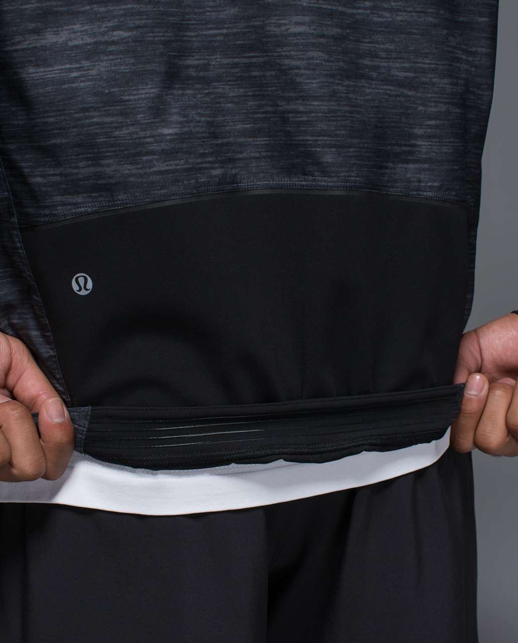 Lululemon Surge Jacket - Oki Heathered Print Black / Black