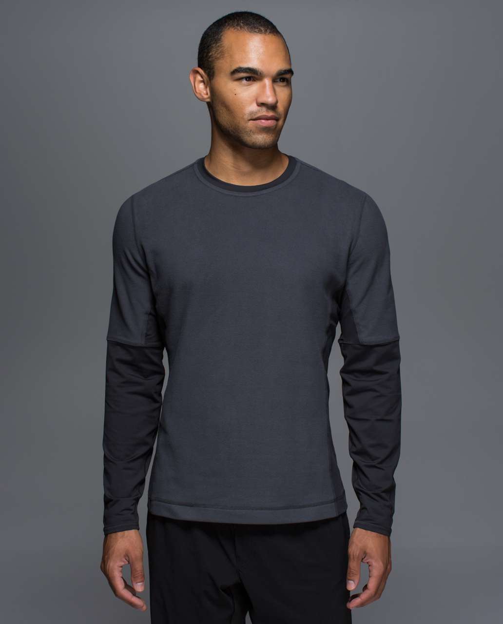 Lululemon Panelled Warmth Crew - Deep Coal