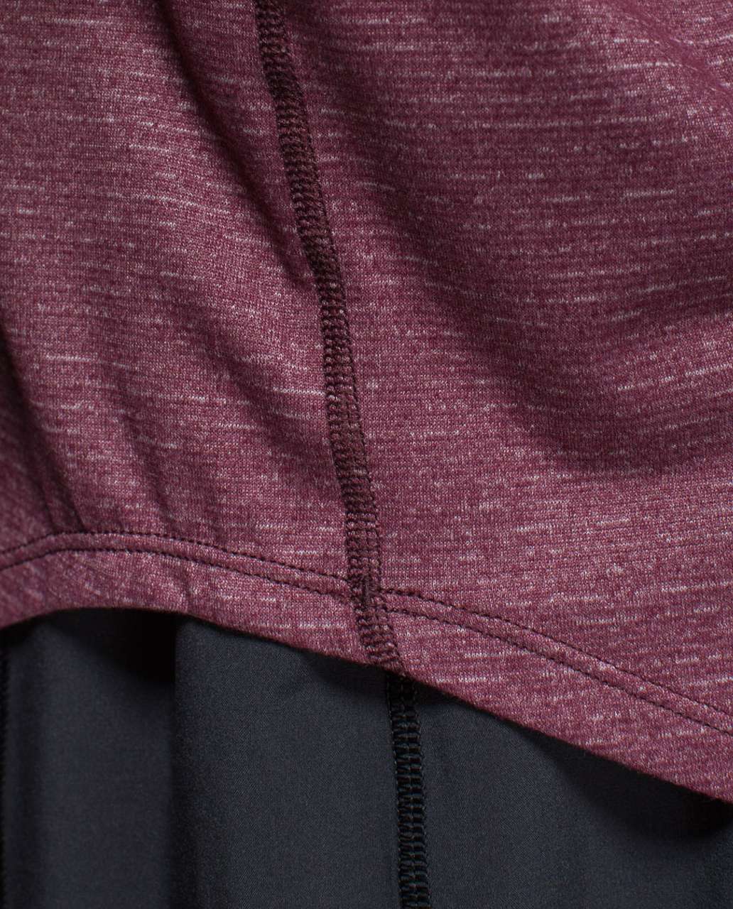 Lululemon Studio Tee - Heathered Bordeaux Drama