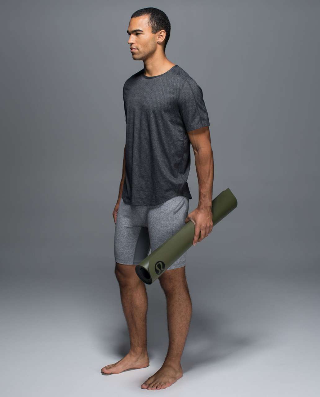 Lululemon Studio Tee - Heathered Black