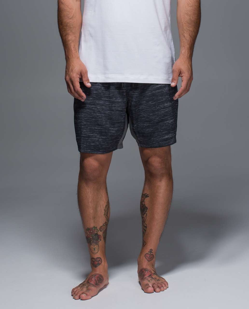 Lululemon On The Mat Short - Oki Heathered Print Black