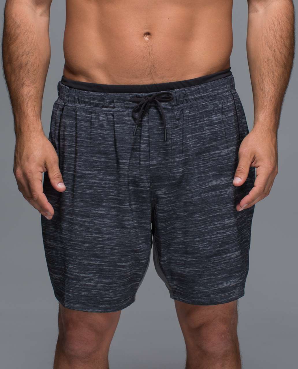 Lululemon On The Mat Short - Oki Heathered Print Black