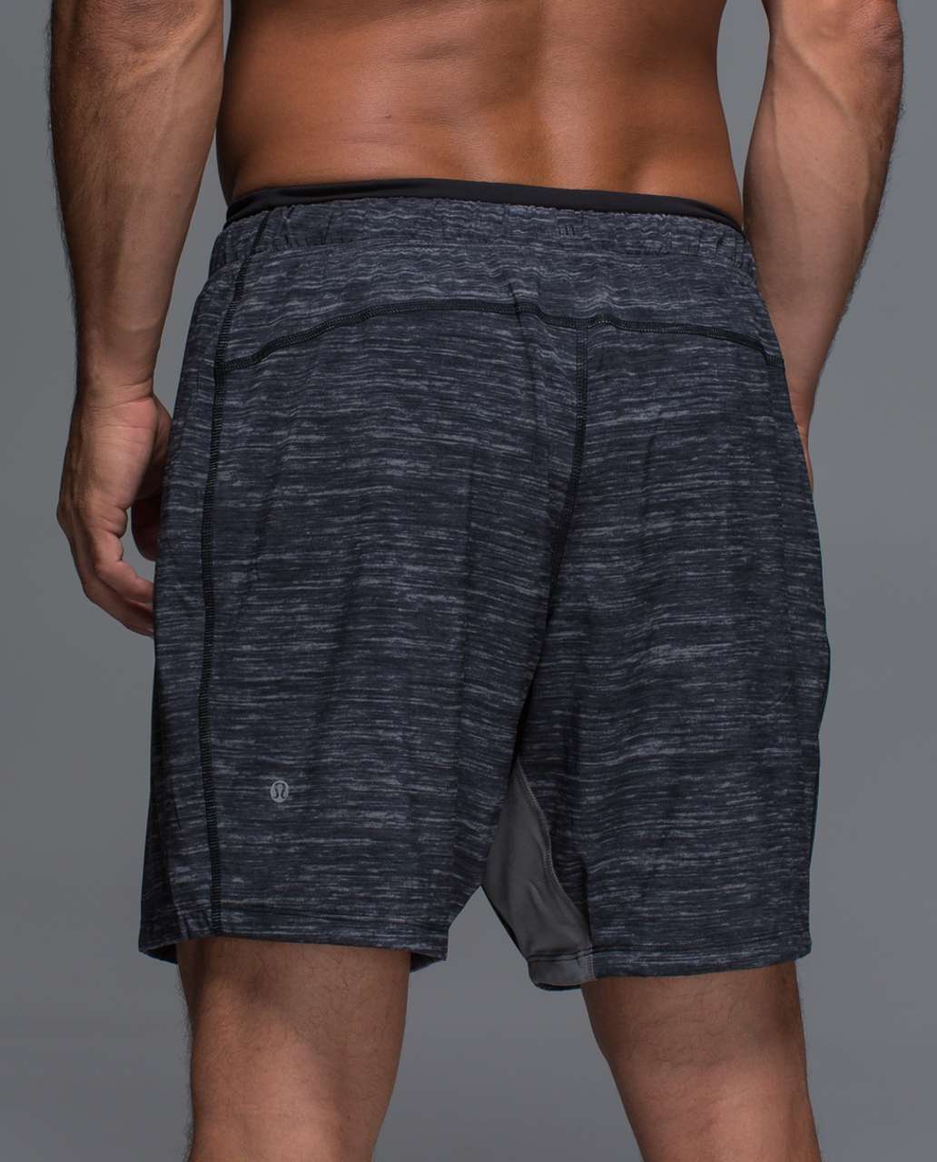 Lululemon On The Mat Short - Oki Heathered Print Black