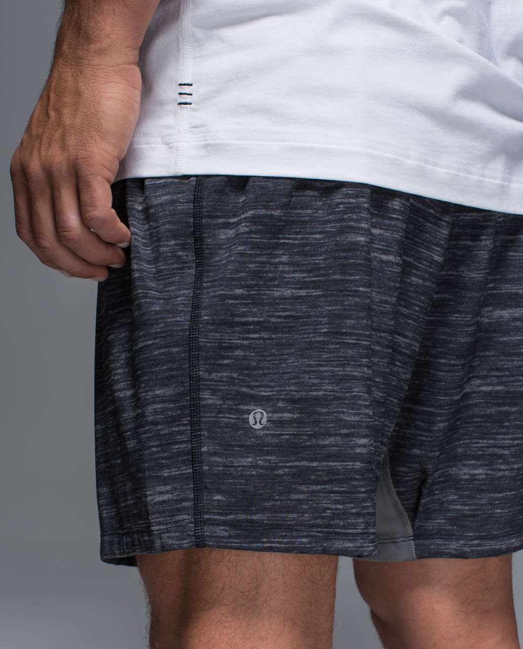 Lululemon On The Mat Short - Oki Heathered Print Black