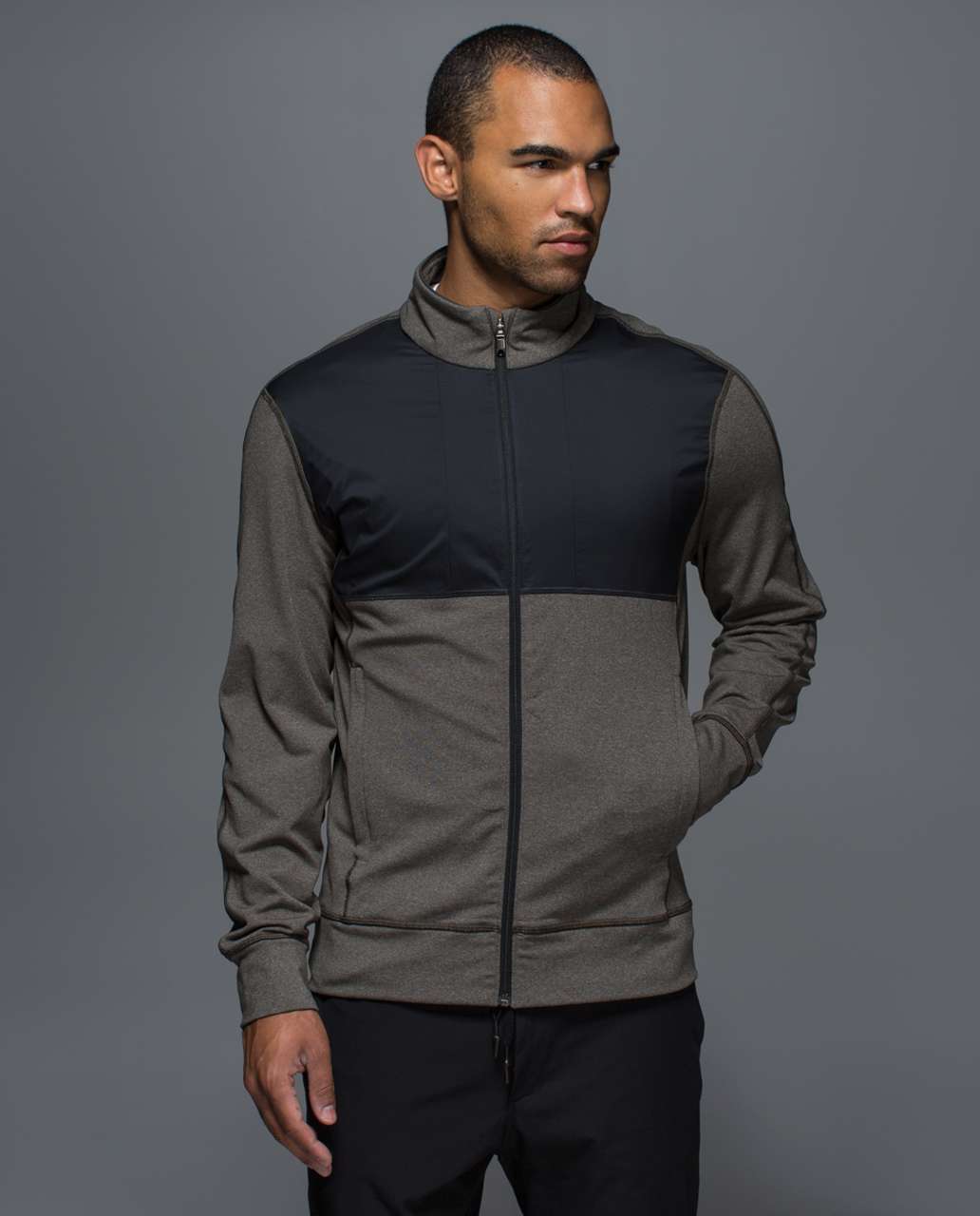 Lululemon Post Session Jacket - Heathered Deep Camo / Deep Coal