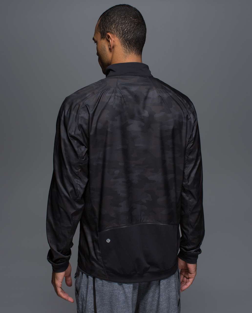 Lululemon Surge Jacket - Lotus Camo Black / Black