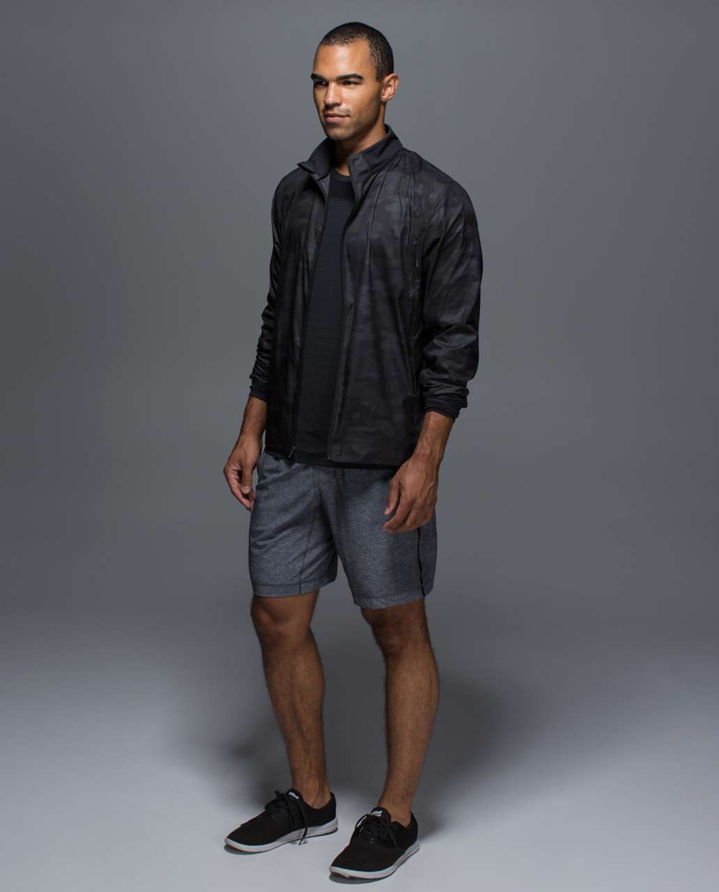 Lululemon Surge Jacket - Lotus Camo Black / Black