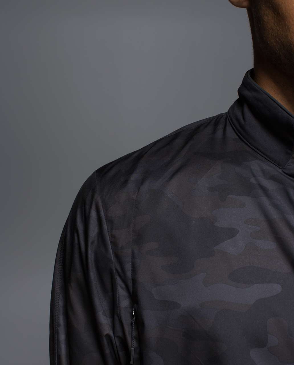 Lululemon Surge Jacket - Lotus Camo Black / Black