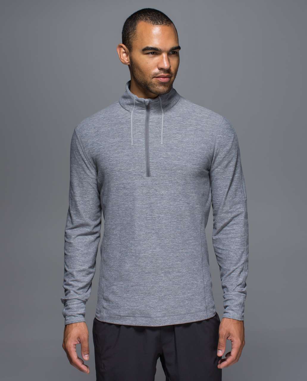 Lululemon Sweat Session 1/2 Zip - Heathered Slate