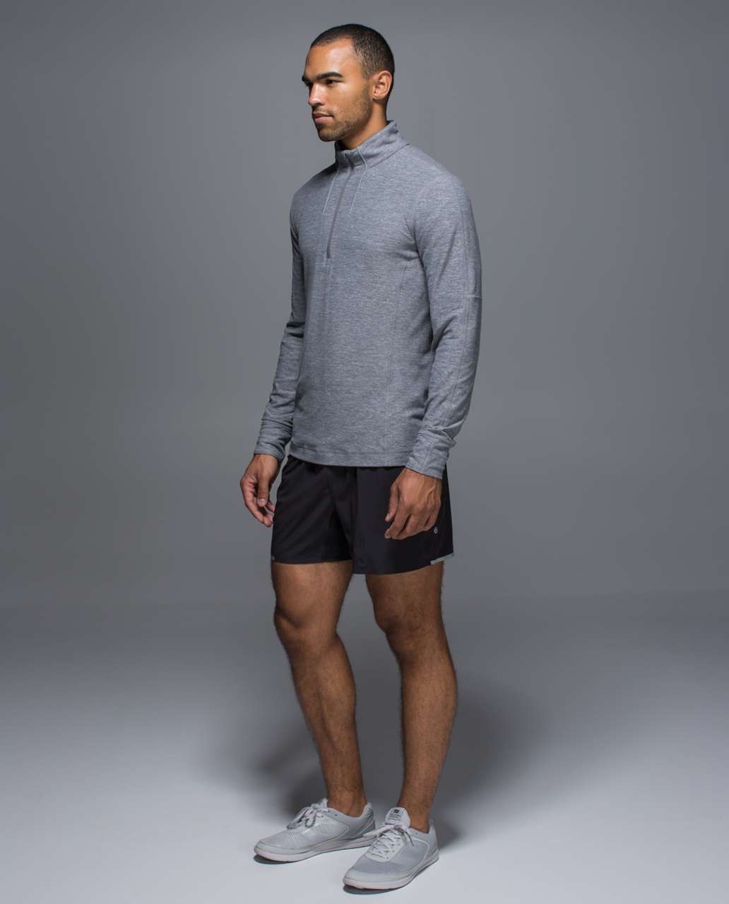 Lululemon Sweat Session 1/2 Zip - Heathered Slate