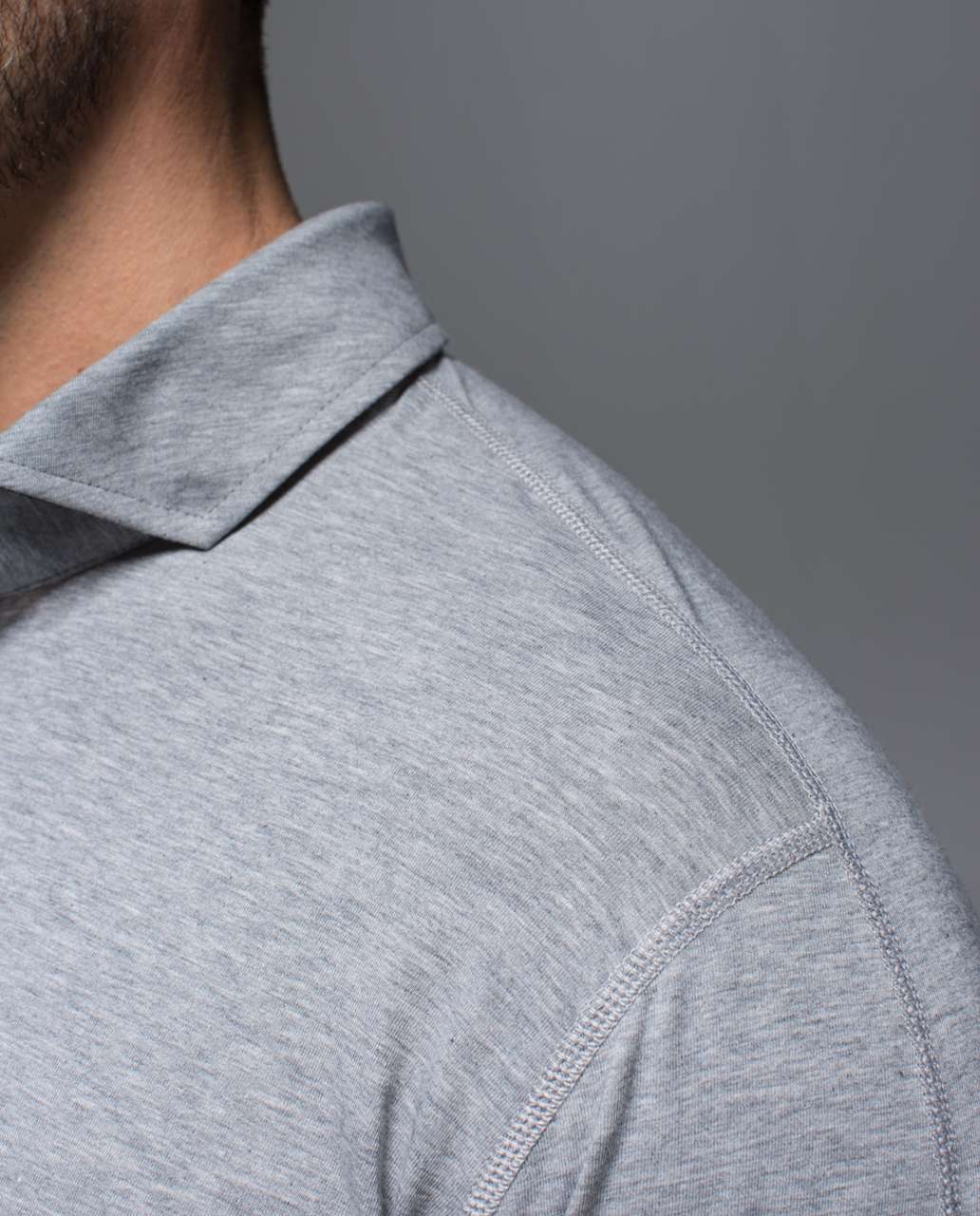 Lululemon Rival Button Up - Heathered Medium Grey