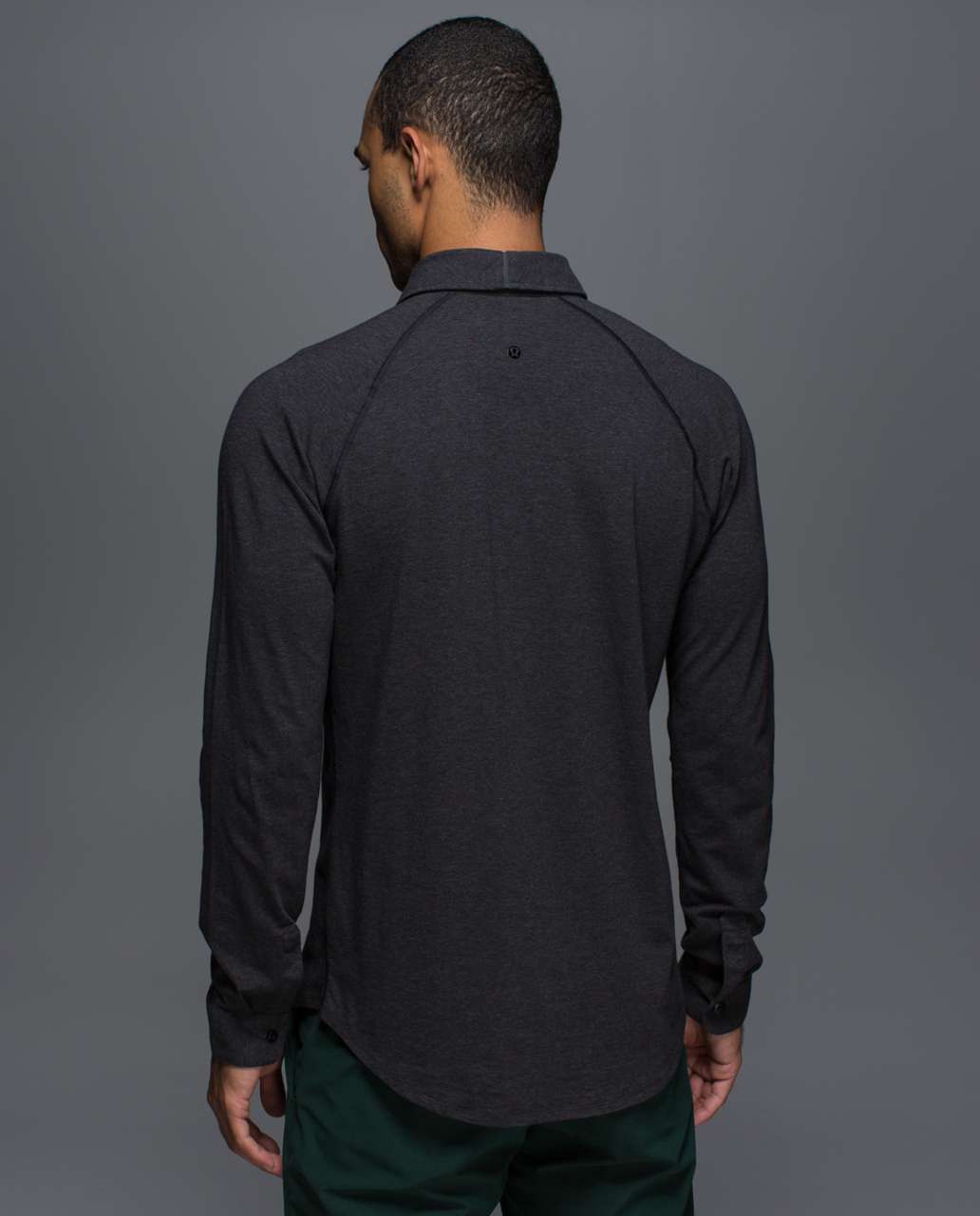 Lululemon Rival Button Up - Heathered Black