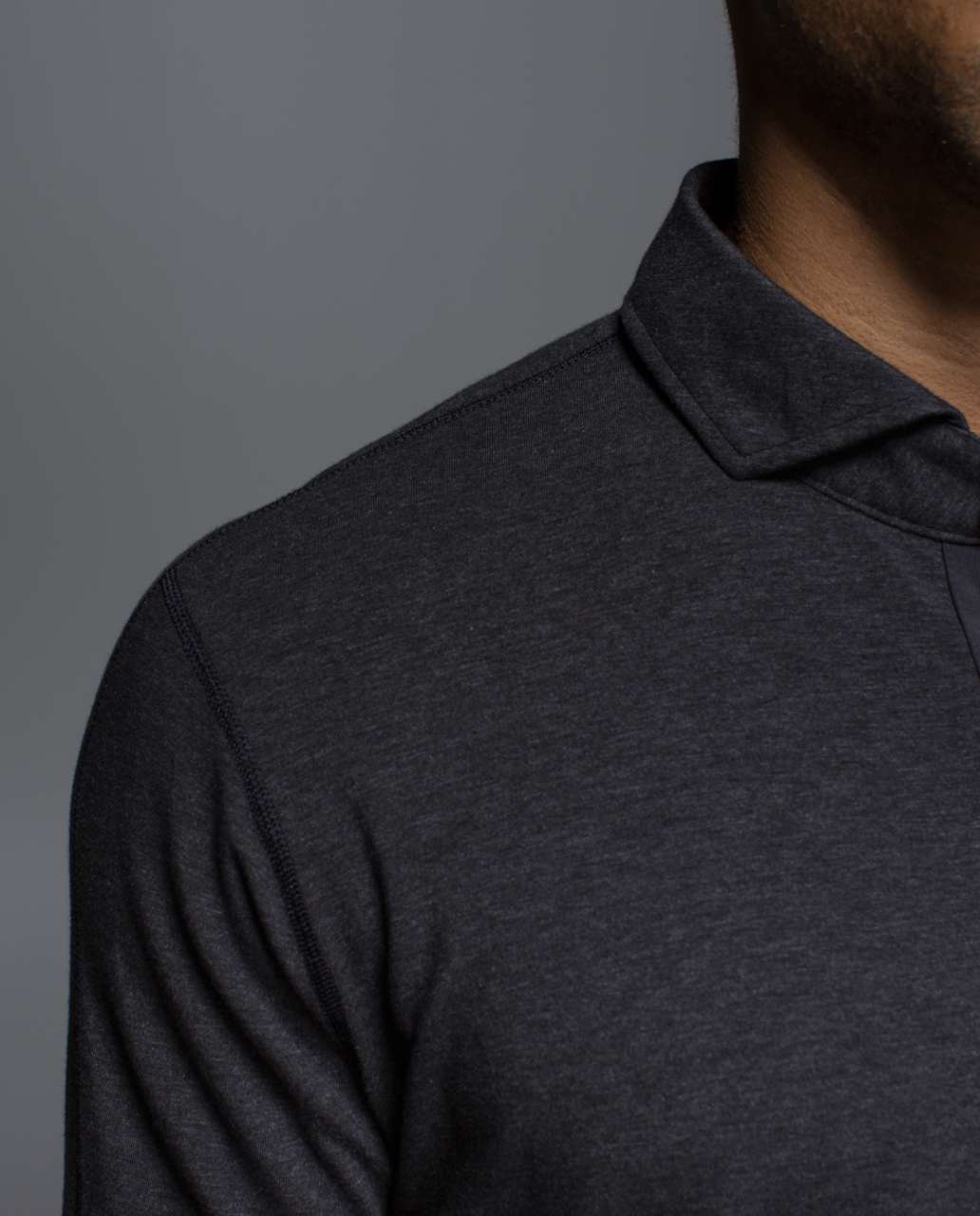 Lululemon Rival Button Up - Heathered Black