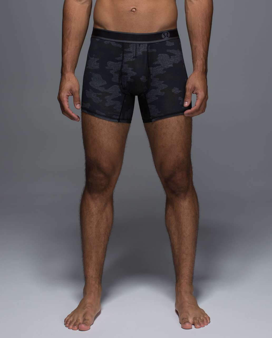 Lululemon No Boxer Boxer - Heathered Texture Lotus Camo Black