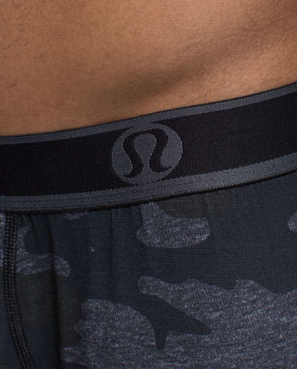 Lululemon No Boxer Boxer - Heathered Texture Lotus Camo Black