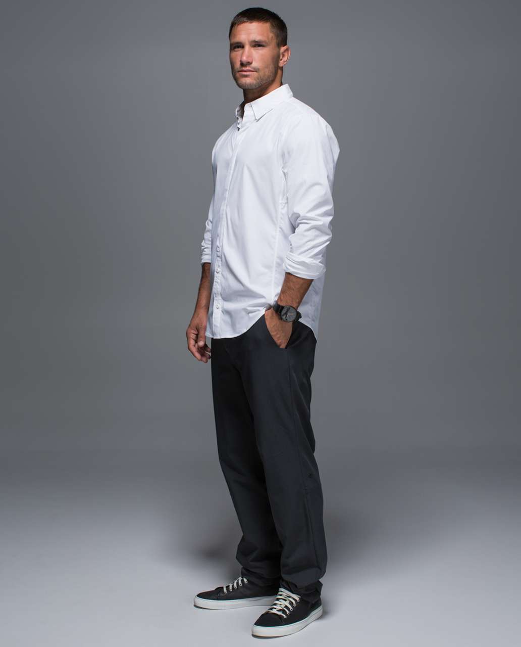 Lululemon Mission Long Sleeve Button Down - White