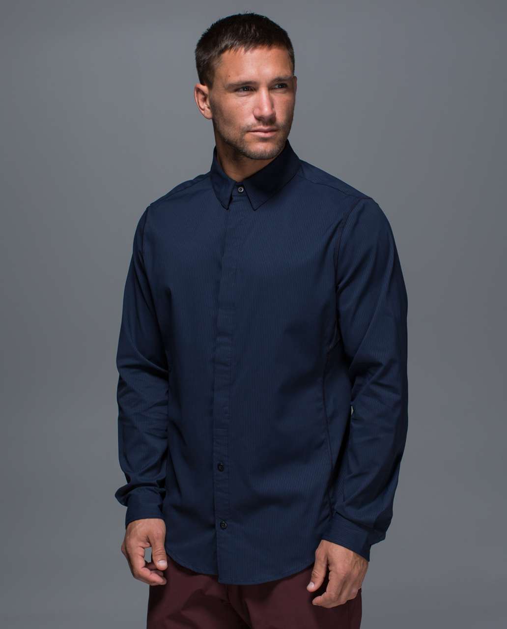 Lululemon Mission Long Sleeve Button Down - Inkwell