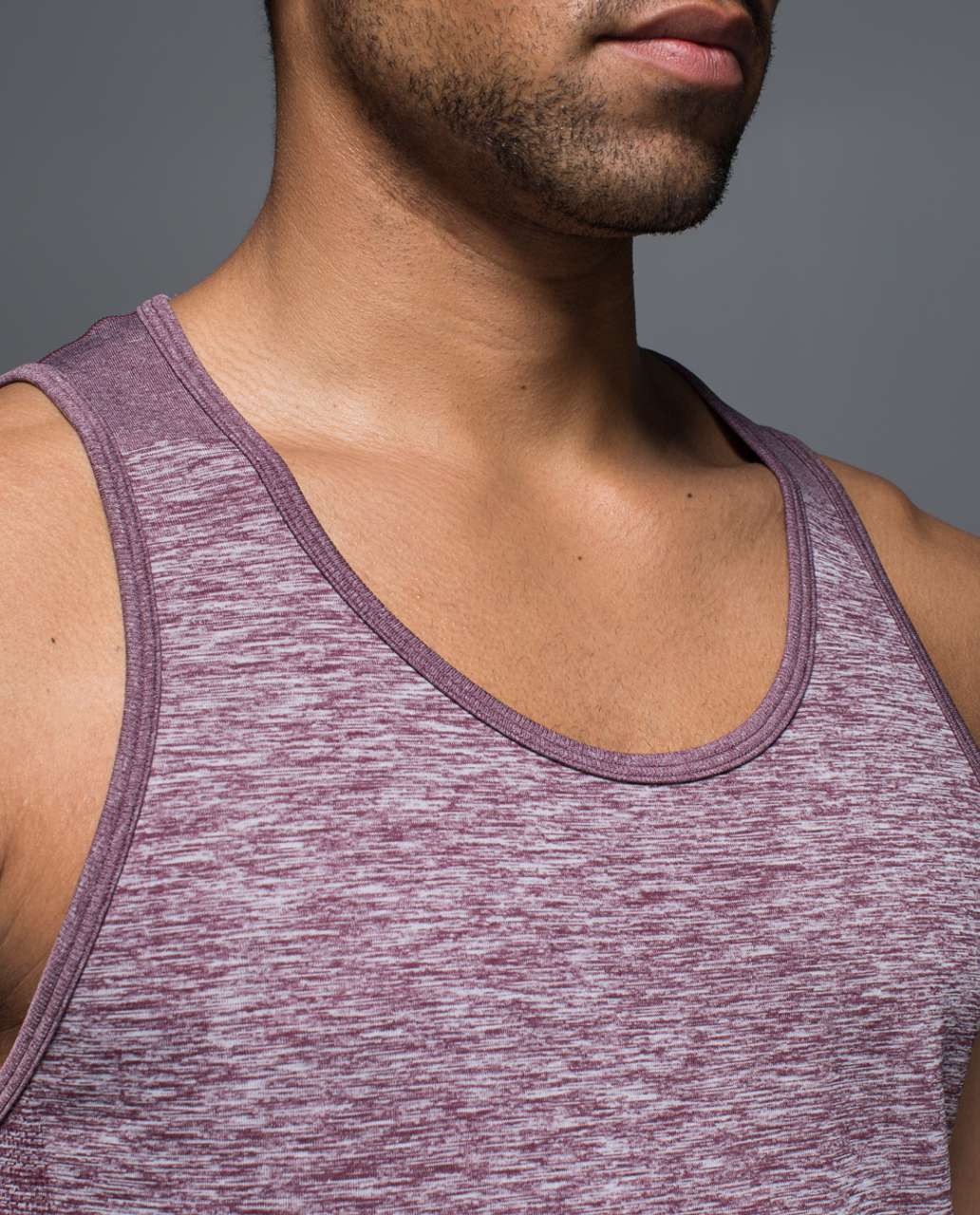 Lululemon Metal Vent Tech Tank - Mvt Space Dye Bordeaux Drama