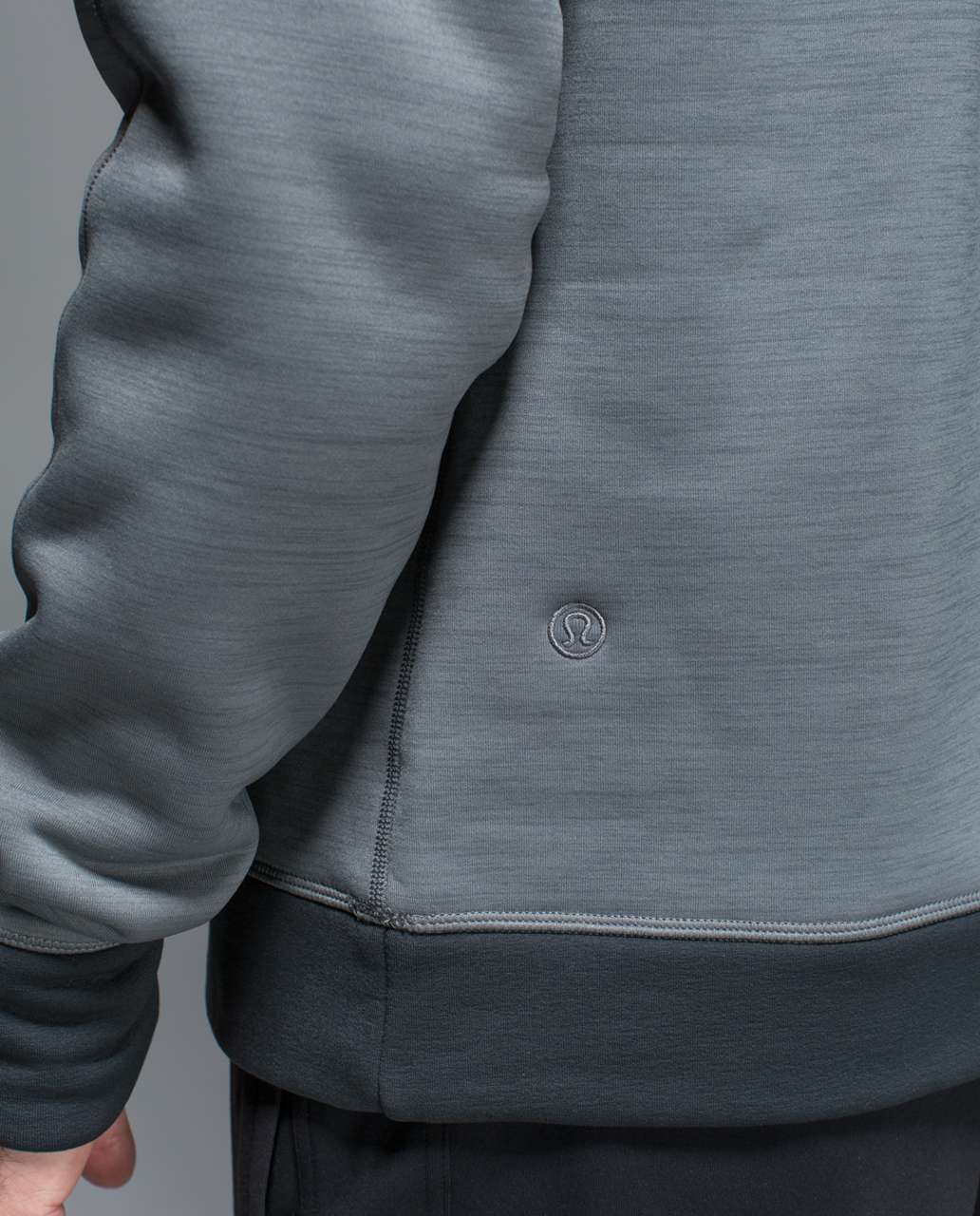 Lululemon Revolution Crew - Heathered Slate / Deep Coal